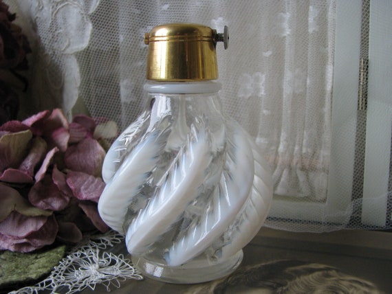 Vintage Perfume Bottle Slag Glass VINTAGE DEPRESSION GLASS Perfume Bottle