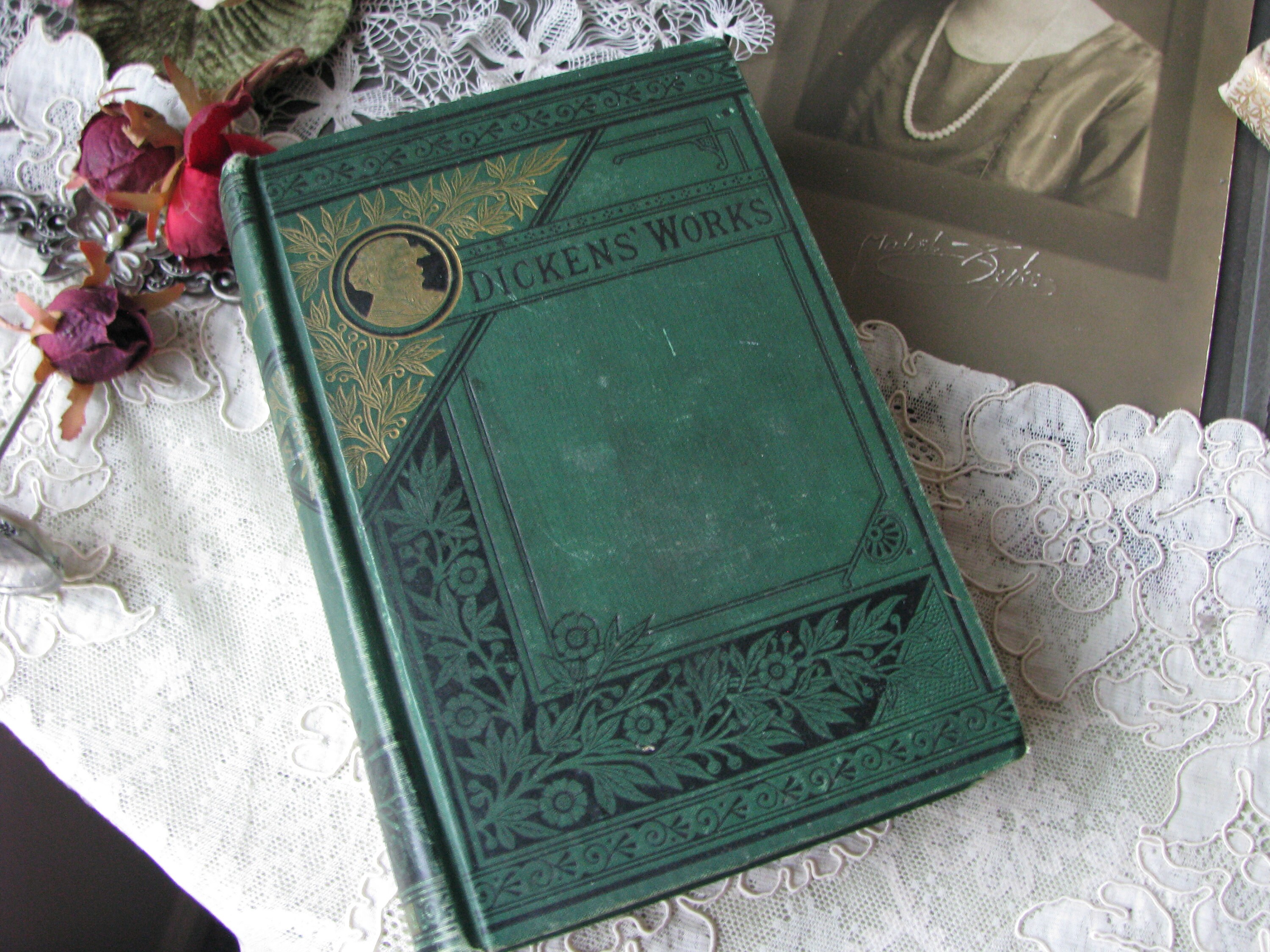 Antique Book, David Copperfield, Antique Literature Book  Gone with the wind, the scarlet letter David Copperfield Classic books antiques main image 1