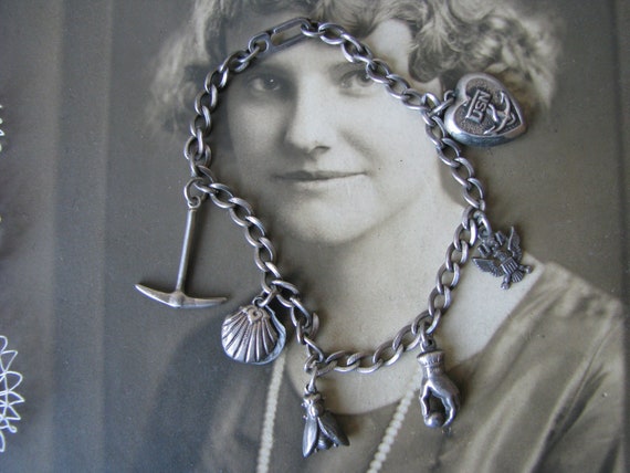 Vintage Charm Bracelet, Vintage Sweetheart Bracele