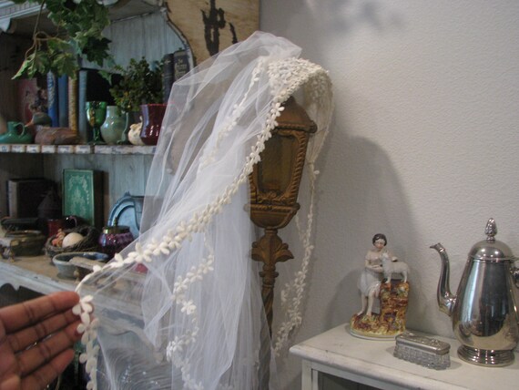 Vintage Wedding Veil, Vintage Bridal Veil, Floral… - image 3