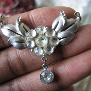 Art Deco Paste Necklace, Paste Flower Necklace, Art Deco Necklace, Art Deco Flower Necklace, Art Deco Wedding Necklace, Bridal Necklace
