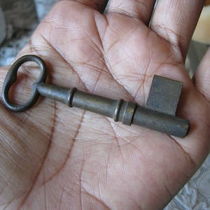 Antique Brass Key, Antique Steampunk Key, Antique Cabinet Key, Antique Furniture Key, Antique Desk Key