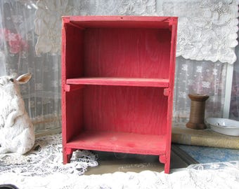 Small Vintage Painted Wooden Decorative Shelf