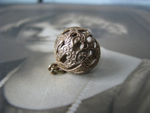 Antique Victorian Pendant, Victorian Filigree Pen… - image 6