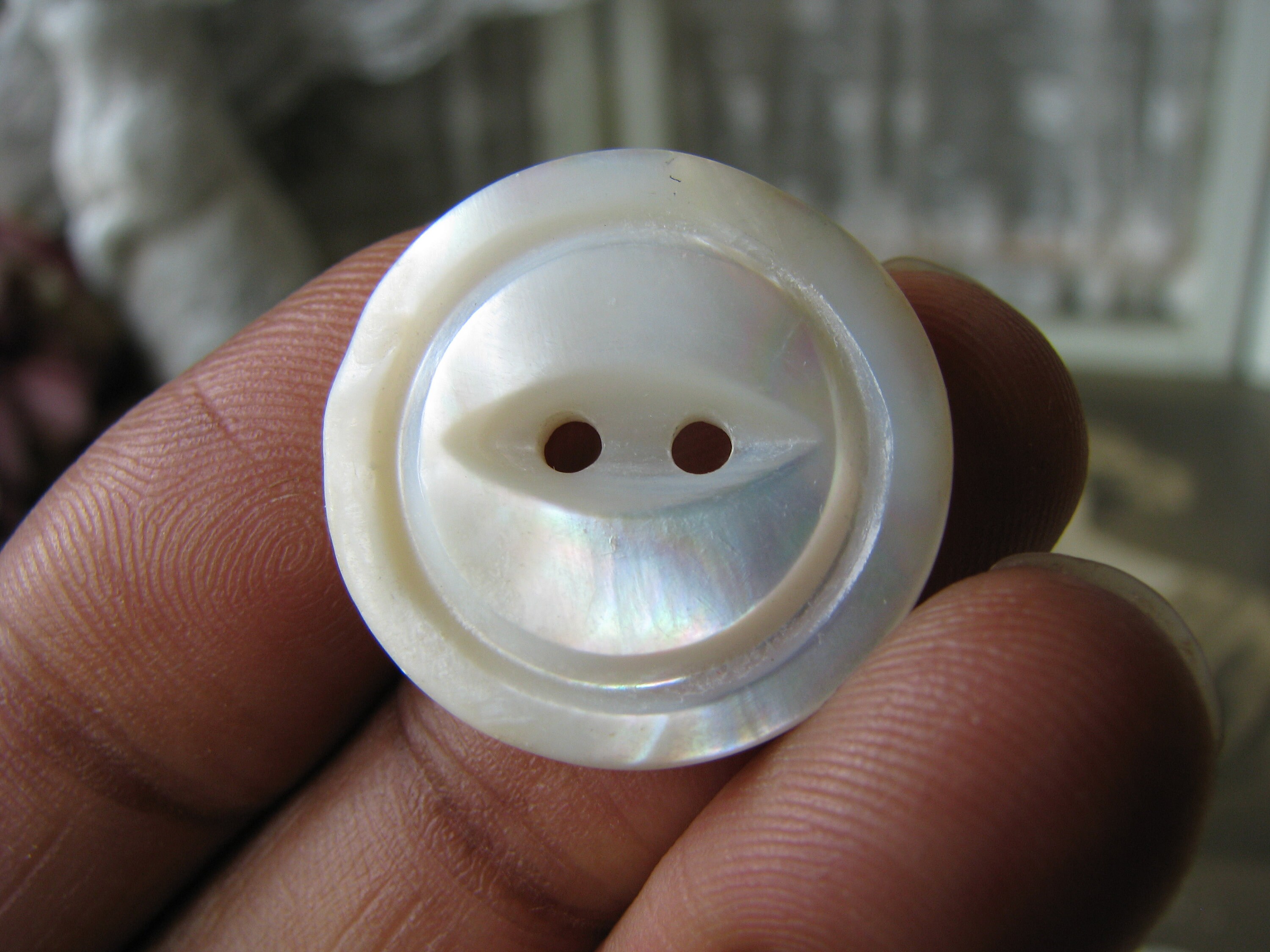 Antique Carved Mother of Pearl Button, Victorian Shell - Etsy