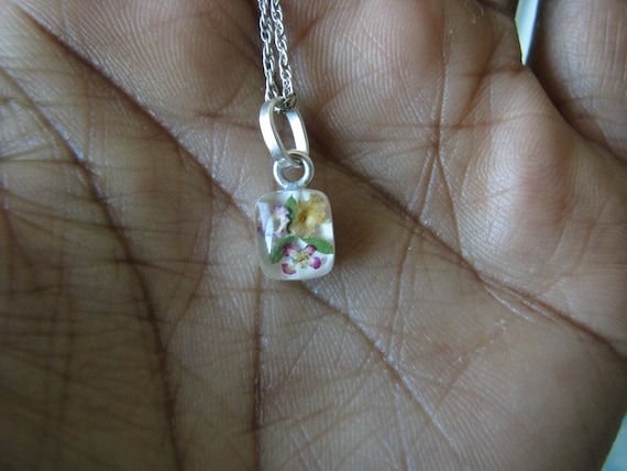 Capture Flower Necklace. Dried Flower Necklace, S… - image 1