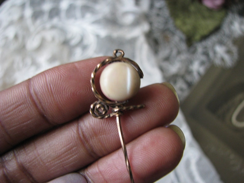 Collectible Stick Pin Gold Filled Stick Pin Antique Stick Pin Mother Of Pearl Stick Pin Victorian Stick Pin