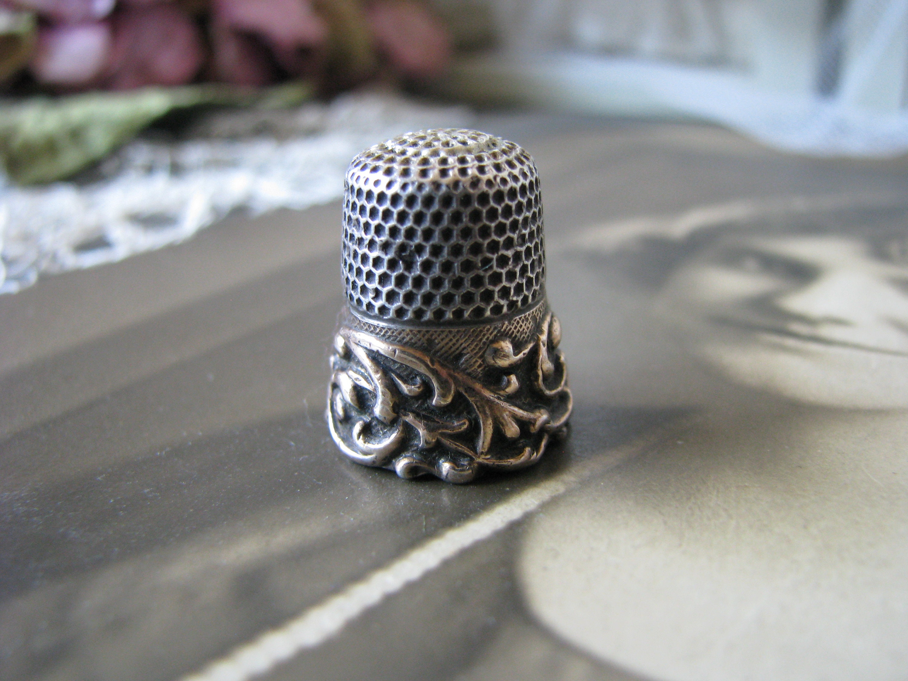 Silver thimble - Etsy 日本