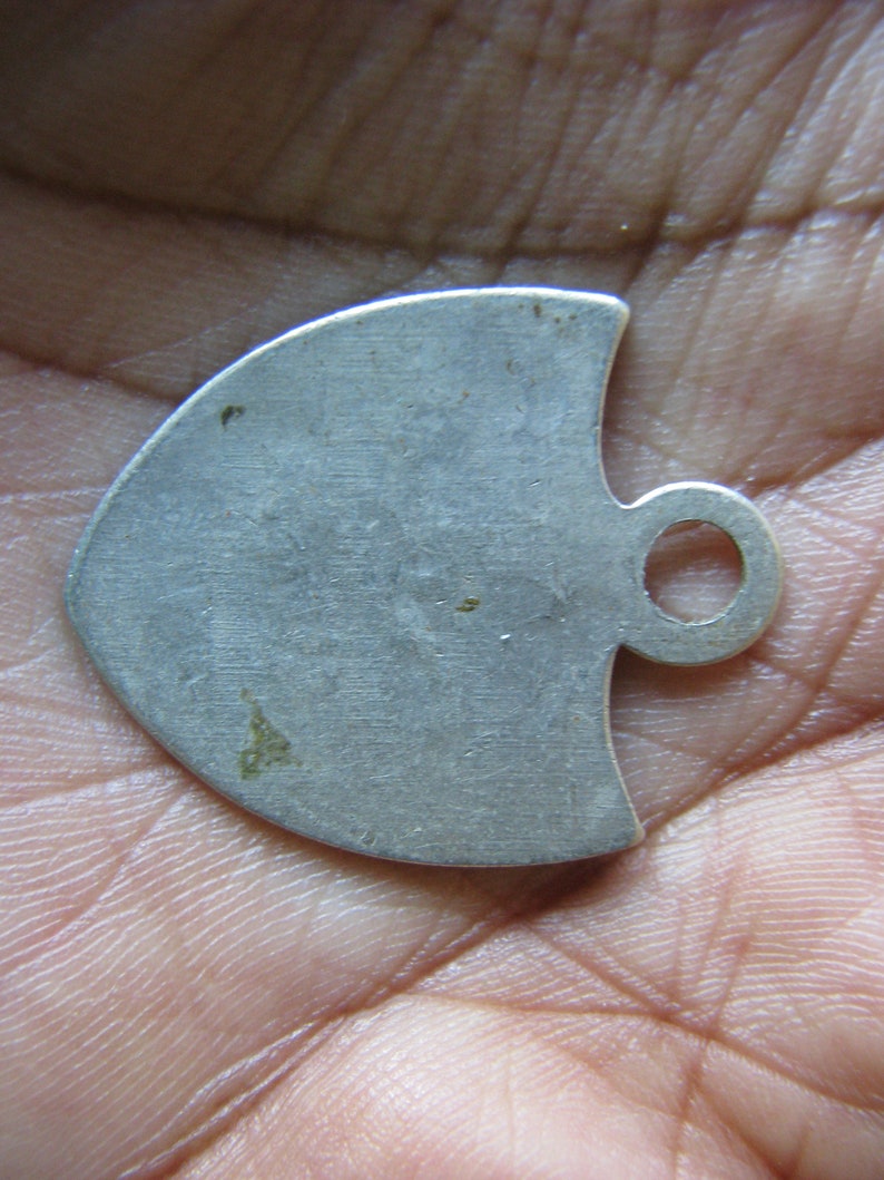 Antique Registry Tag Return Tag Return Address Tag Antique Key Fob Metal Masonic Shield Fob Vintage Registry Tag