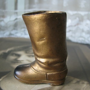 Antique Boot Toothpick Holder, Antique Toothpick Holder, Antique Metal Toothpick Holder Cast Metal Toothpick Boot