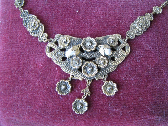 Antique Festoon Necklace, Art Deco Festoon Neckla… - image 10