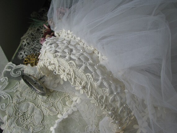Vintage Wedding Veil, Vintage Bridal Veil, Floral… - image 8