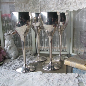 Vintage Silver Goblets, Vintage Christmas Goblets, Silver Drinking Cups, Silver Drinking Goblets, Kirk Stieff Silver Goblets, Wedding Cups
