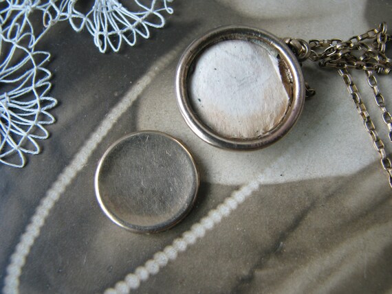 Edwardian Gold Filled Locket Necklace, Antique Re… - image 9