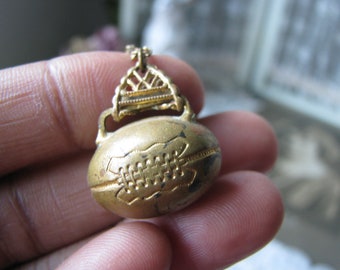 Vintage Football Lavalier Necklace, Novelty Jewelry