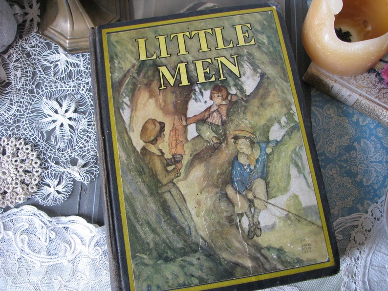 Antique Book, Little Men , Antique Literature Book, Antique Novel, Literary Fiction, Louisa May Alcott image 3