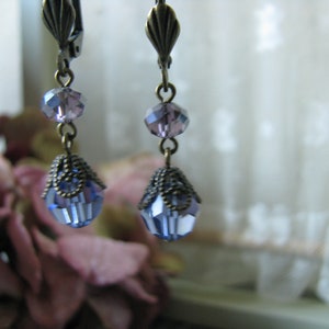 Vintage Bead Earrings, Victorian Style Earrings, Assemblage Earrings, Handmade Earrings, Upcyled Earring, Recycled Jewelry, Drop Earrings