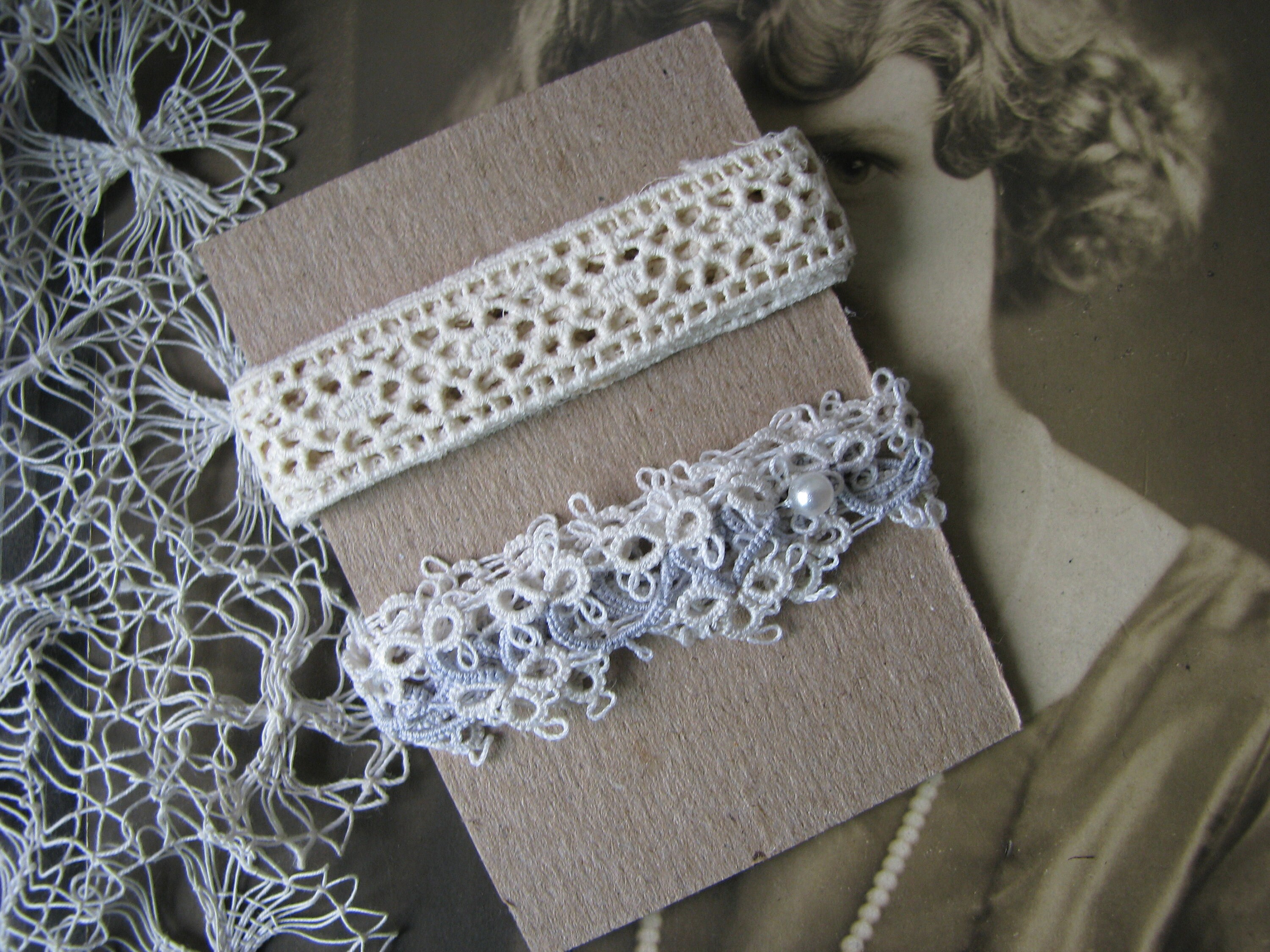 Tatted Ribbon Antique Cutwork & Tatted Lace Trim, Craft Ribbon - Etsy