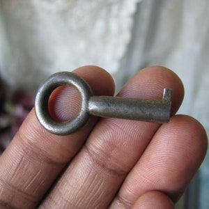 Miniature Antique Key Pendant, Small Antique Key, Antique Steampunk Key, Steampunk Skeleton Key, Key Pendant