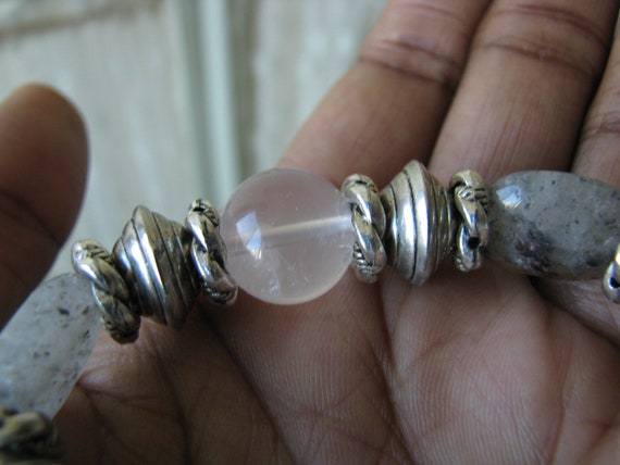 Crystal Quartz Beaded Bracelet, Crystal Quartz Br… - image 6
