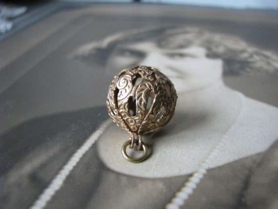 Antique Victorian Pendant, Victorian Filigree Pen… - image 5