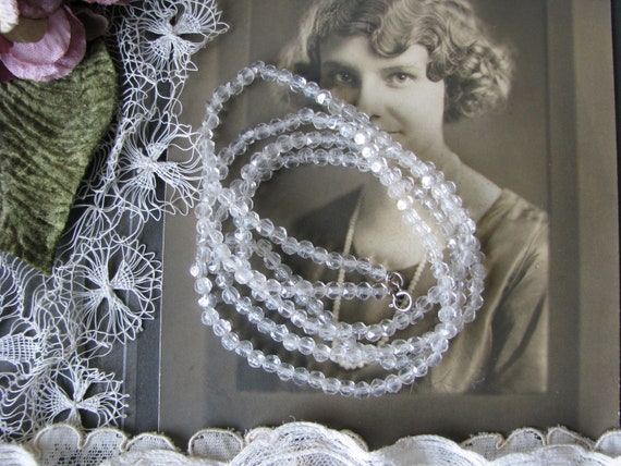 Flapper necklace 1920s antique Gem