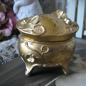 Art Nouveau Jewelry Casket, Art Nouveau Ring Box, Miniature Jewelry Box, Antique Ring Box, Antique Jewelry Box, Gifts For Brides