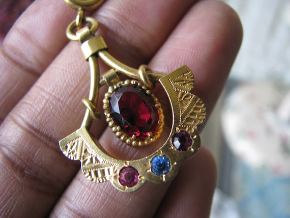 Antique Paste Pendant, Victorian Paste Pendant, An