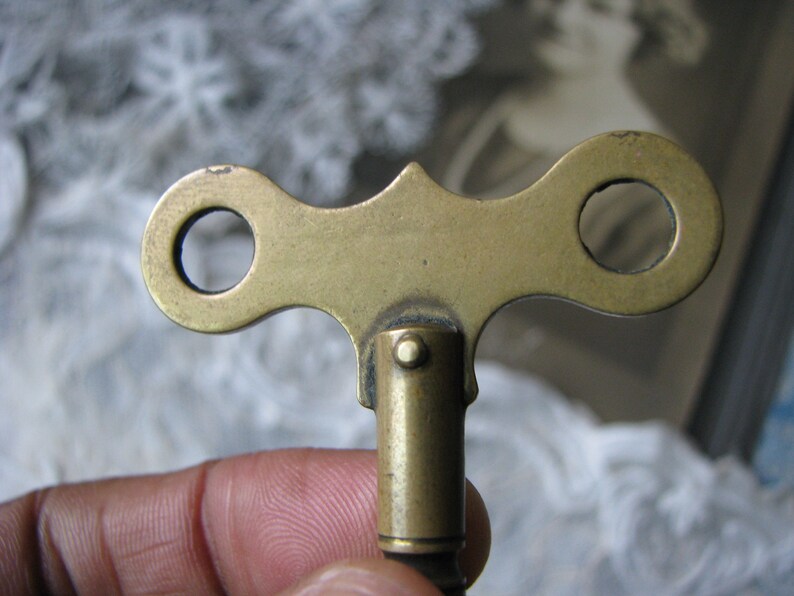 Antique Clock Key Antique Brass Clock Key Winding Clock Key Etsy