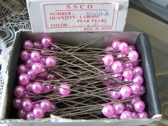 Large Pearl Ivory Corsage Pins 10mm Head, Decoration Pins, Wedding