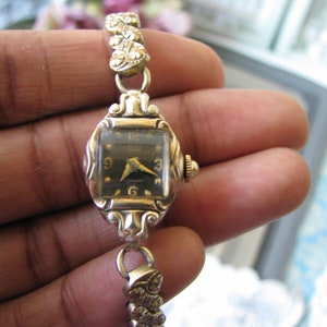 Montre Vintage Croton Or Blanc 14k Avec Diamant 0.68ct - Années 1920, Mécanique Manuelle, Occasion