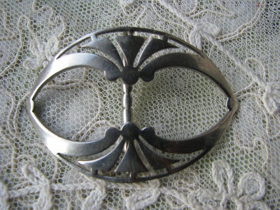 Art Deco Buckle, Antique Dress Buckle, Art Deco D… - image 2