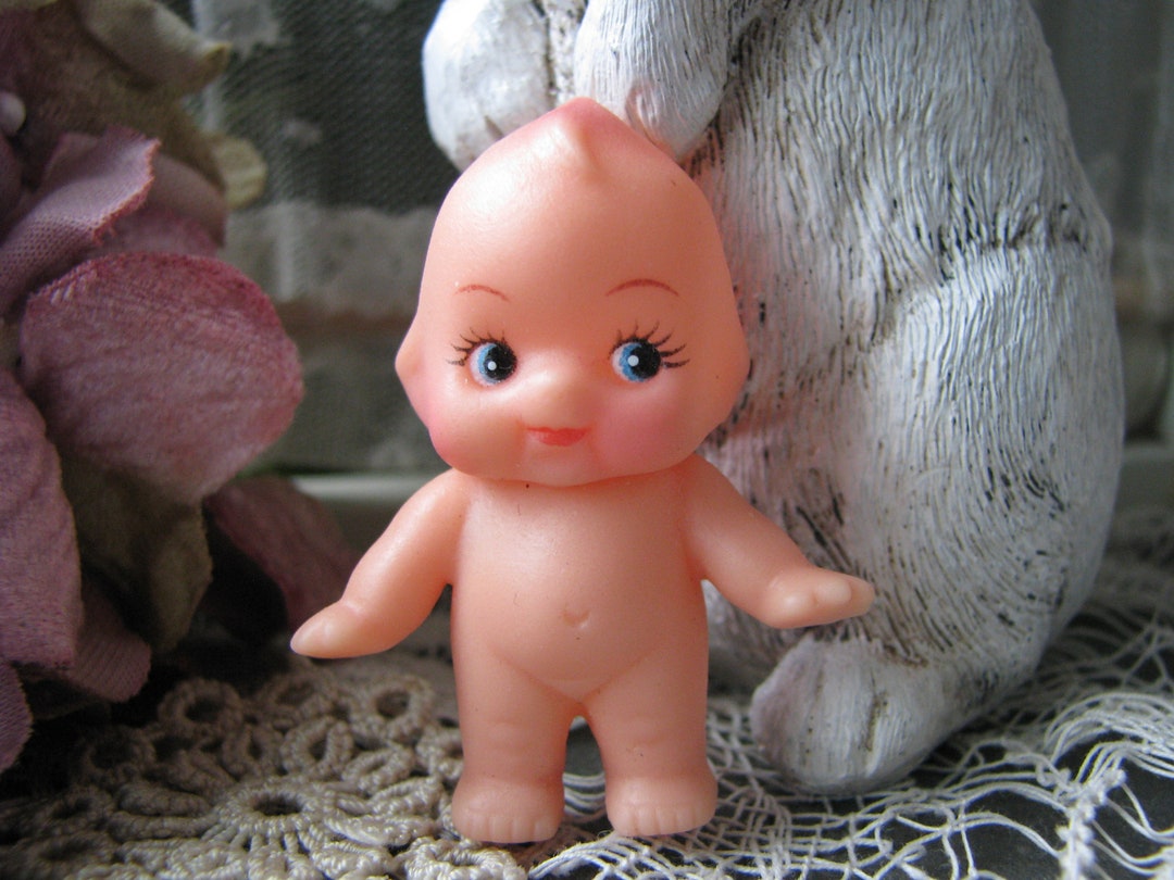 Vintage Kewpie Doll, Miniature Kewpie Doll, Rubber Kewpie Doll, Vintage