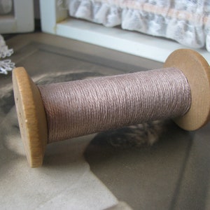 Antique Spool of Thread, Large Antique Spool, Antique Wooden Spool, Primitive Home Decor