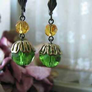 Antique Bead Earrings, Victorian Style Earrings, Assemblage Earrings, Handmade Earrings, Upcyled Earring, Recycled Jewelry, Drop Earrings