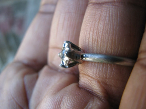 Art Deco Paste Ring, Solitaire Paste Ring, Paste … - image 10