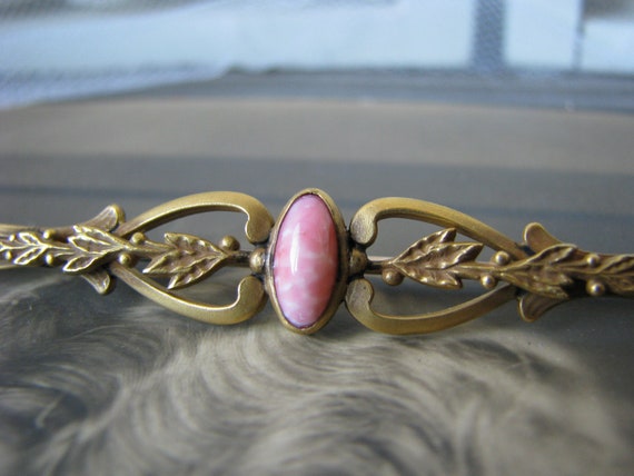 Antique Bar Brooch, Victorian Bar Brooch, Faux Co… - image 2