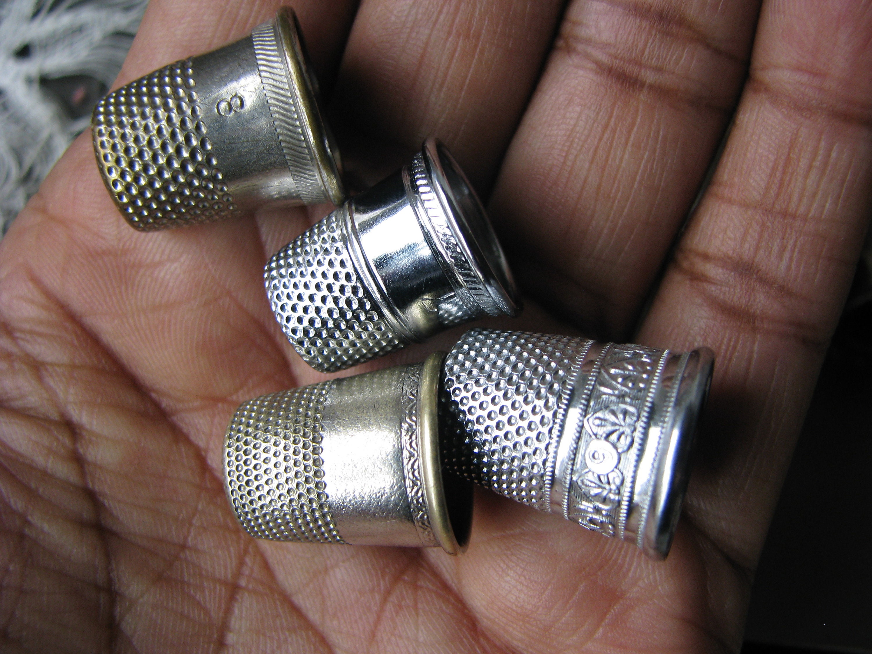 Antique Thimbles Vintage Thimbles Metal Thimbles Brass Etsy
