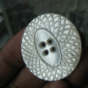 Antique Carved Shell Button, Antique Mother Of Pearl Button, Mother Of Pearl Button, Victorian Carved Button, White Mother Of Pearl