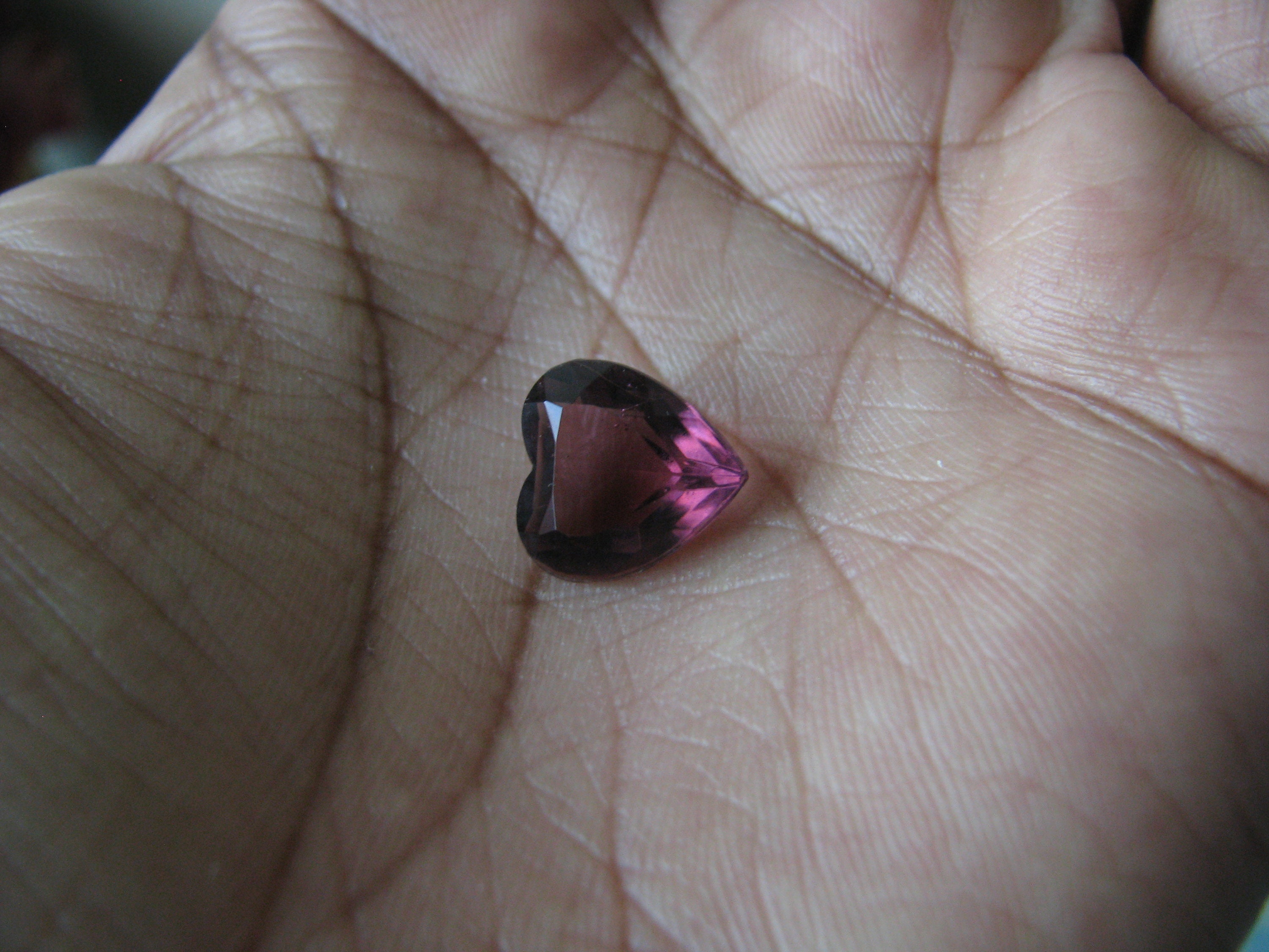 1 Vintage Purple Glass Heart Jewel Vintage Purple Heart Etsy UK