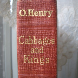 Livro de poesia antigo, repolhos e reis, poemas de O. Henry, livro antigo de poemas, livro de poesia vitoriana