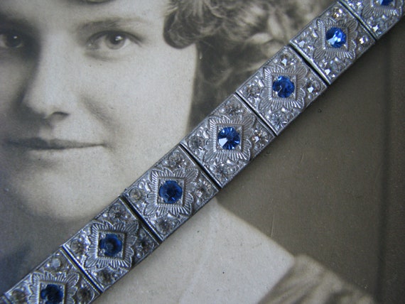 Antique Child's Bracelet, Antique Paste Bracelet,