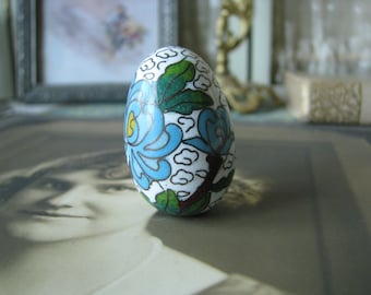 Cloisonne Egg, Vintage cloisonne, Asian Home Decor, Miniature Egg