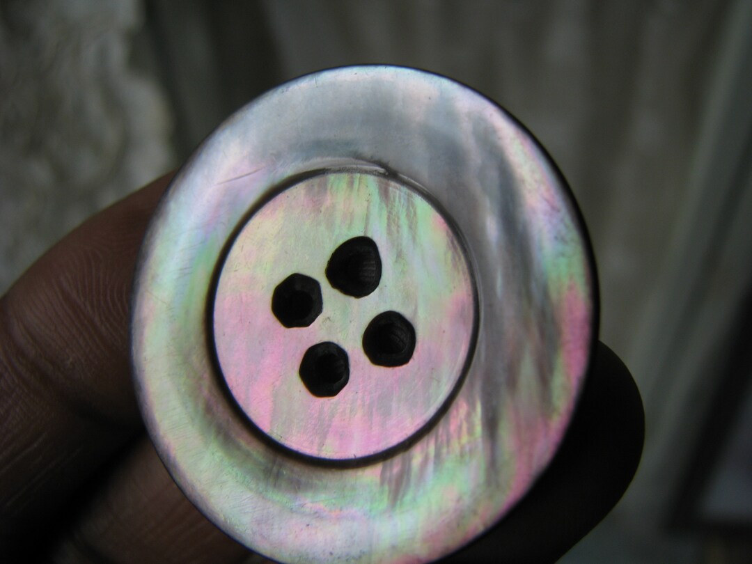 Antique Carved Shell Button, Antique Mother of Pearl Button, Mother of ...