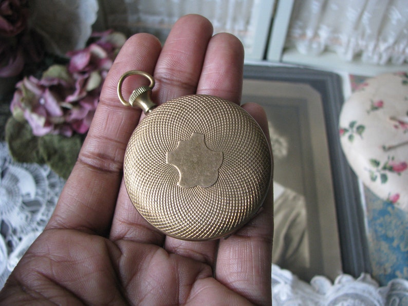 Vintage Pocket Watch Locket Large Round Locket Victorian - Etsy