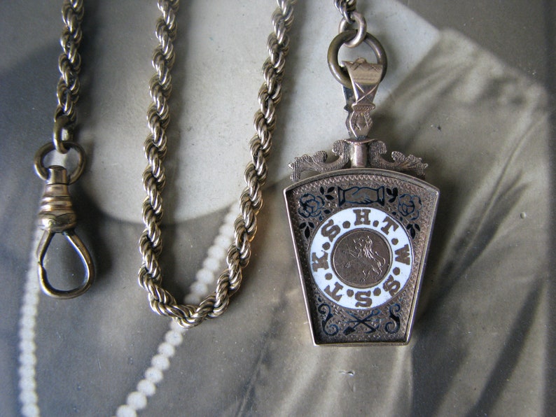 RARE Masonic Pocket Watch Fob & Chain Victorian Pocket Watch Etsy