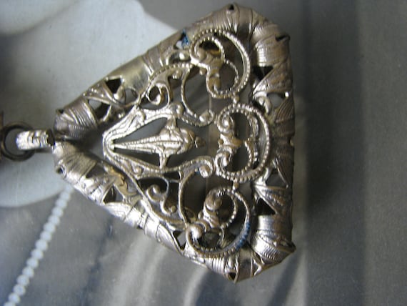 Antique Belt buckle, Victorian Belt Buckle, Filig… - image 3