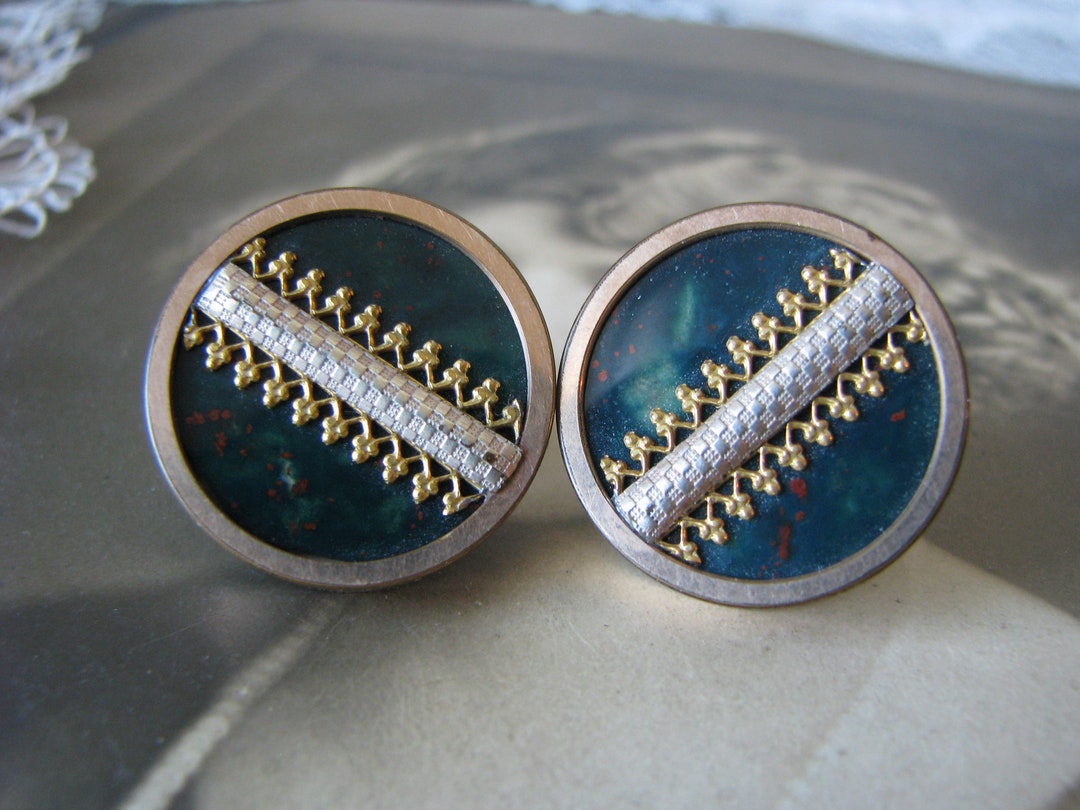 Antique Collar Studs, Victorian Collar Studs, Gold Filled Collar Studs