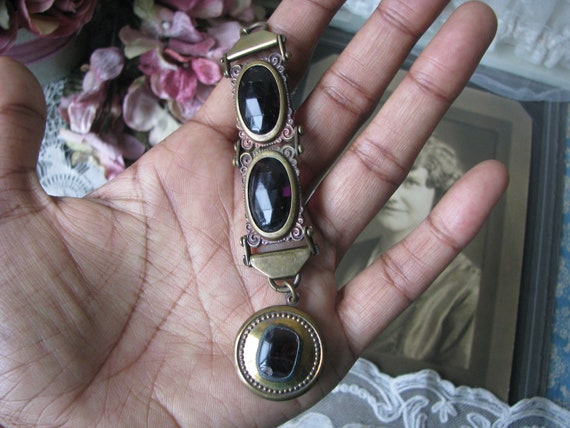 Antique Pocket Watch Fob & Chain, Victorian Watch… - image 7