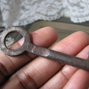 Antique Halloween Decor, Antique Twisted Key, Antique Barrel Key, Antique Key, Love Token, Primitive Key